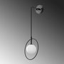 Opviq Geometri - 11125 Lámpara de pared blanco y negro